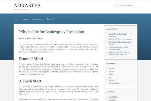 WordPress website example screenshot