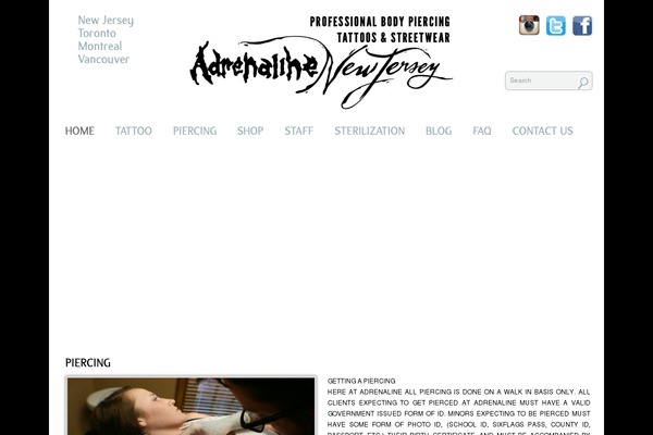 adrenalinetattoosnj.com site used Adrenaline