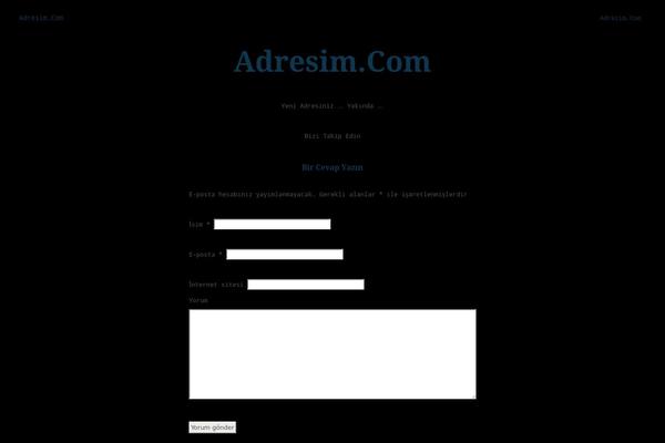 Adler theme site design template sample