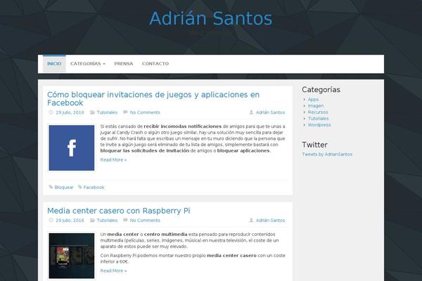adriansantos.es site used Stargazer Colloquium