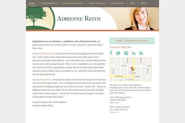 adriennekeith.com site used Keith