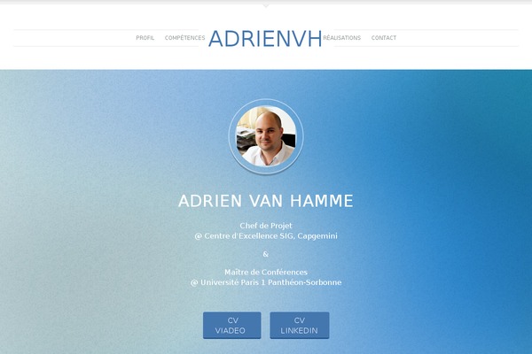 adrienvh.fr site used Linen