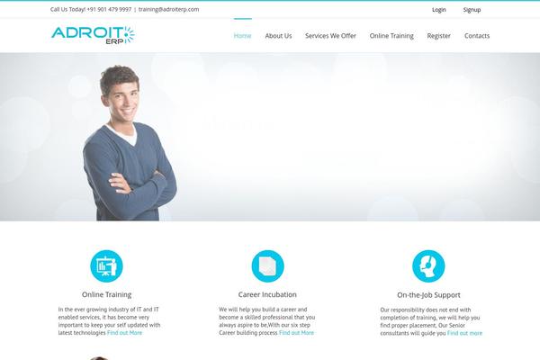 Adroit theme websites examples