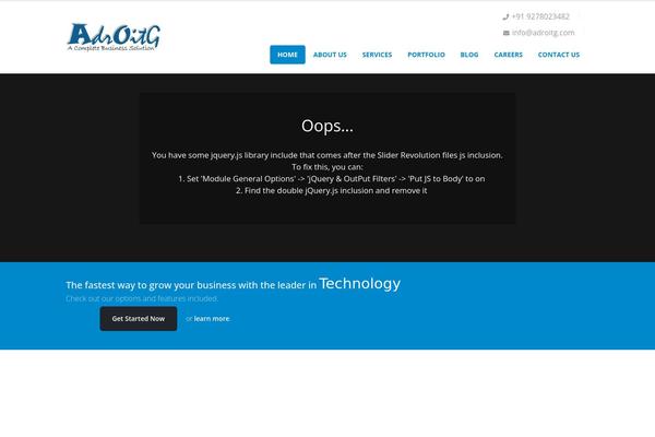WordPress website example screenshot