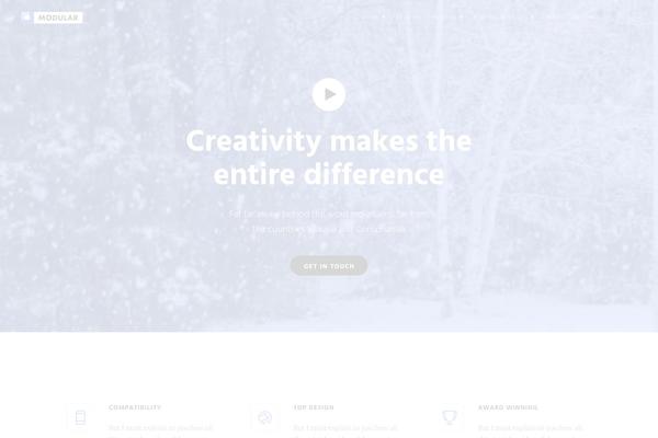 Modular theme site design template sample