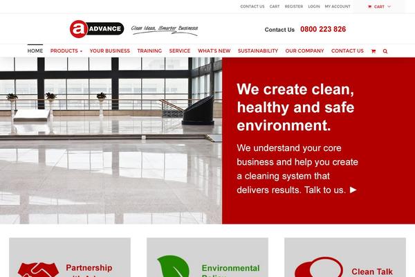 advanceclean.co.nz site used Aics