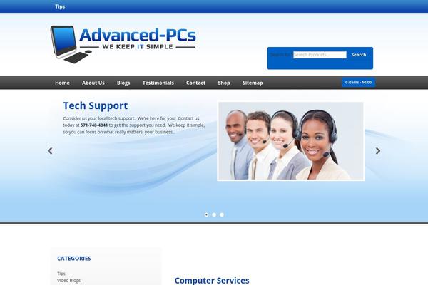 advanced-pcs.com site used Advanced-pcs