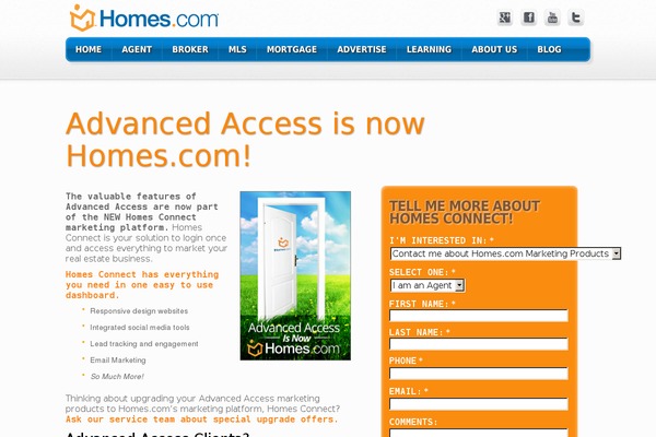 advancedaccess.com site used Connecthomescom