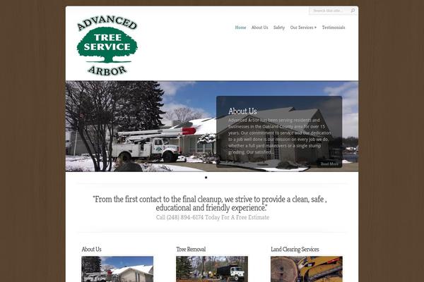 WordPress website example screenshot