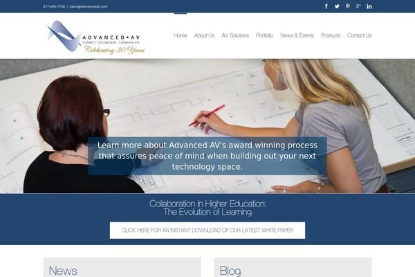 Avada theme site design template sample