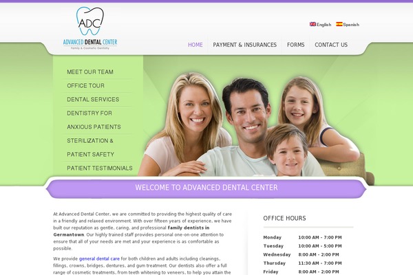 WordPress website example screenshot