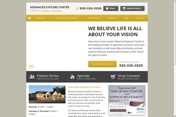 advancedeyecarecenter.com site used Child-themes