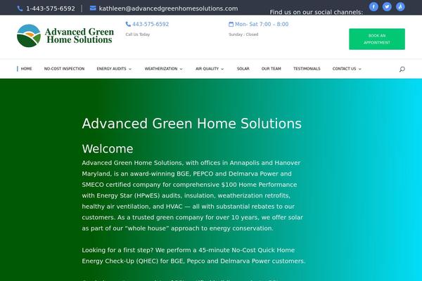 advancedgreenhomesolutions.com site used Divi-agency