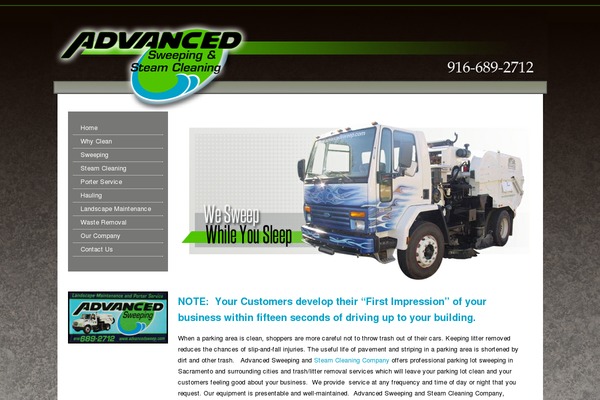 advancedsweep.com site used Mainstreethost