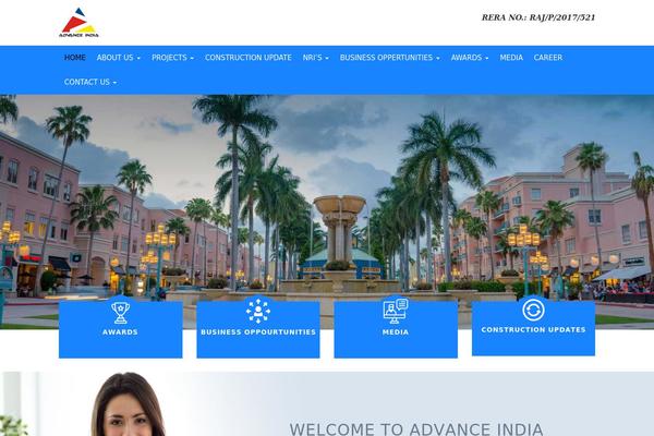 advanceindiagroup.com site used financeup