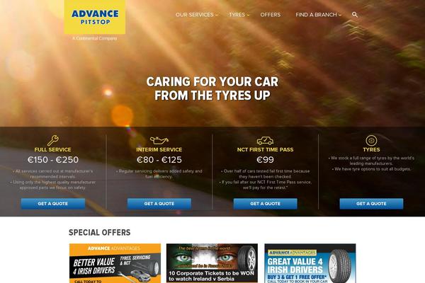 Advance theme site design template sample