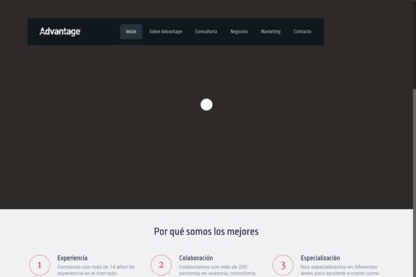 Advantage theme site design template sample