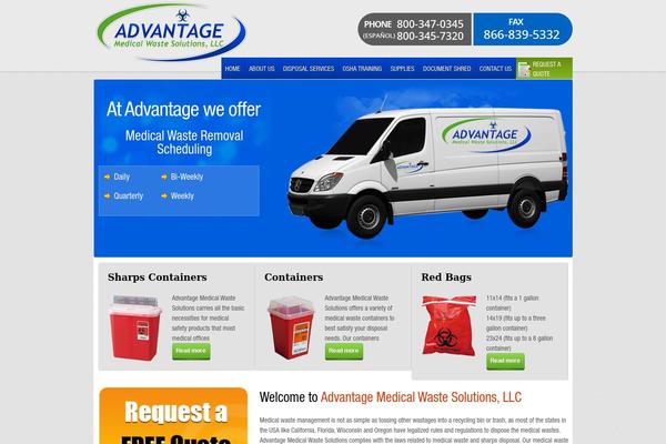 Advantage theme site design template sample