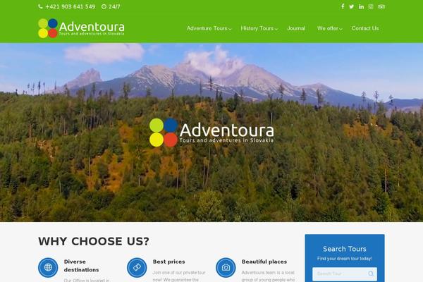 Adventure-tours theme site design template sample