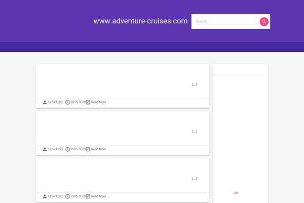 adventure-cruises.com site used Material Lite