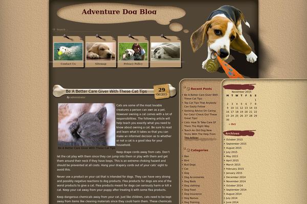 Doggy-love theme site design template sample