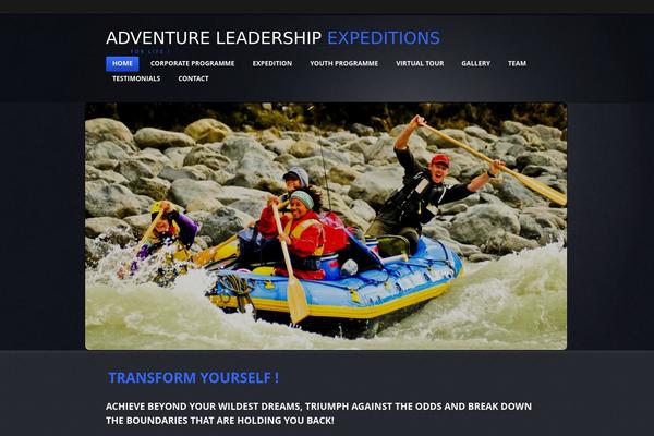 adventureleadershipexpeditions.co.nz site used Theme1948