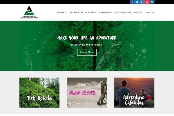 adventureprofessionals.com.au site used Aushost