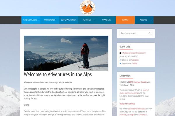 adventuresinthealps.com site used Throne