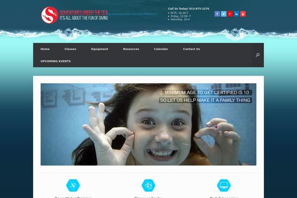 Vantage theme site design template sample