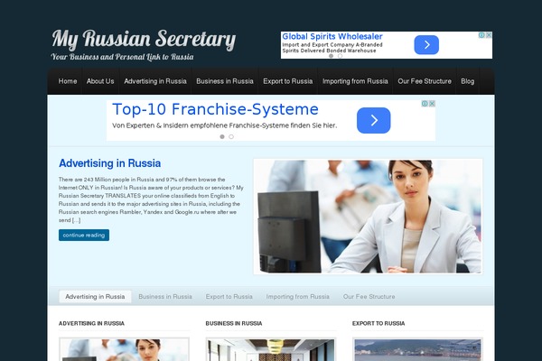 advertiseinrussia.com site used Wp-elegance-prem