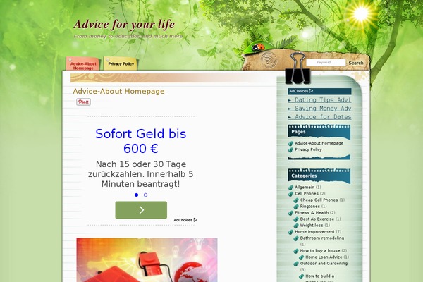 WordPress website example screenshot