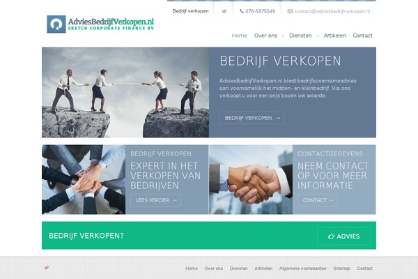 adviesbedrijfverkopen.nl site used Bedrijfverkopen