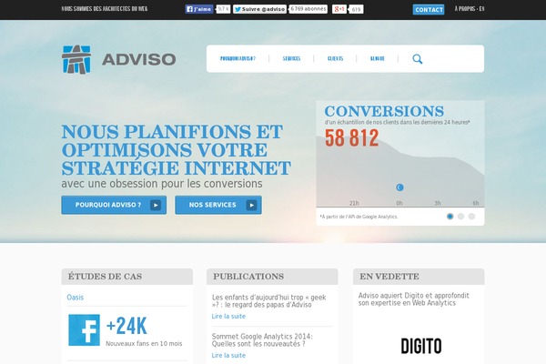 Adviso WordPress theme, websites list used Adviso theme Adviso theme websites examples