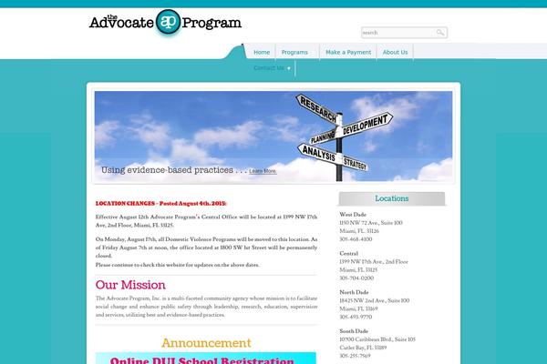 WordPress website example screenshot