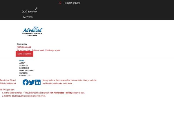 WordPress website example screenshot