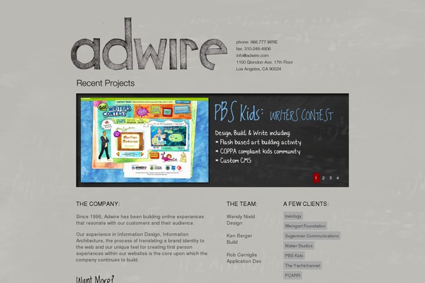 WordPress website example screenshot