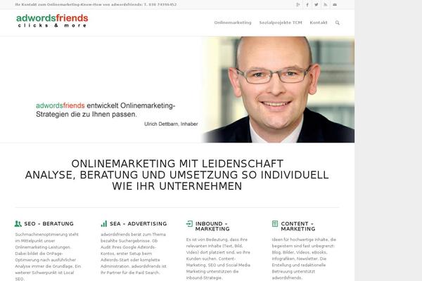 Enfold theme site design template sample