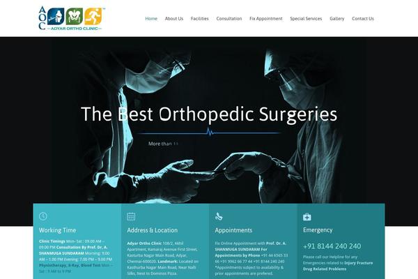 HealthCenter theme site design template sample