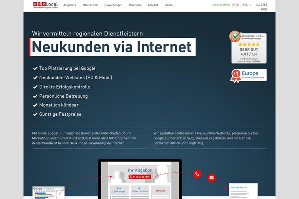 adzLocal theme websites examples