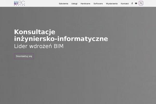 aecdesign.pl site used Flat Shop lite
