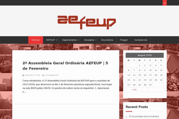 aefeup.pt site used Hueman