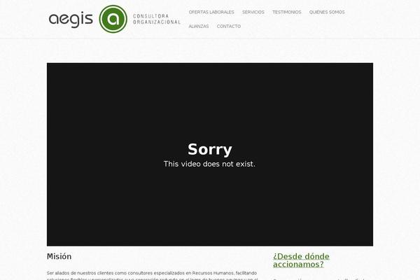 Aegis theme site design template sample