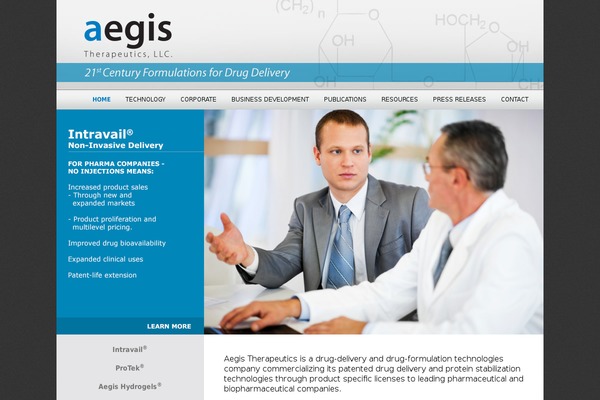 aegisthera.com site used Aegis-theme