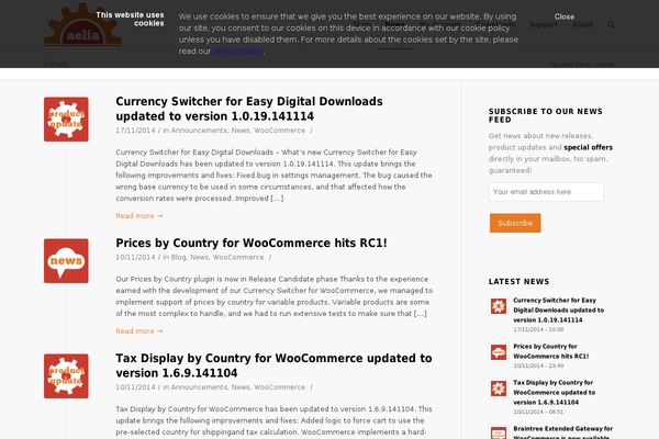 WordPress website example screenshot