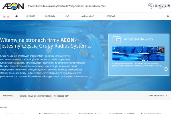 Aeon theme site design template sample