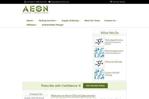 aeonclinical.com site used Aeon