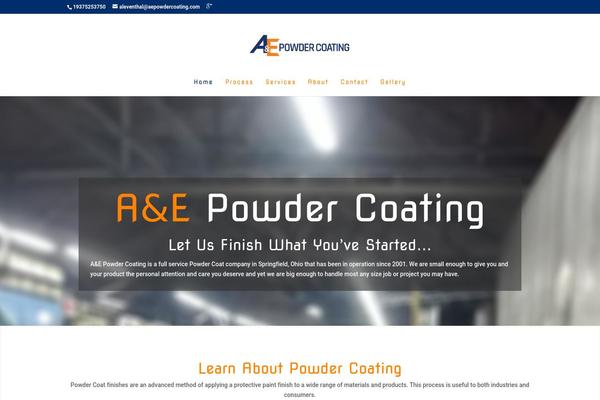 Divi theme site design template sample
