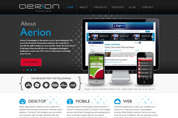 aerion.com.au site used Ippsum