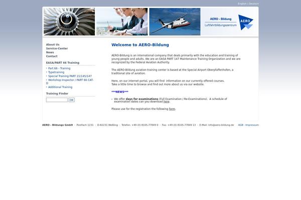 Aero theme site design template sample