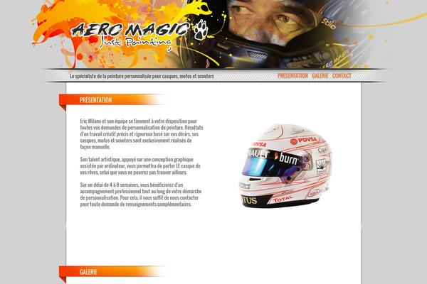 Aero theme site design template sample